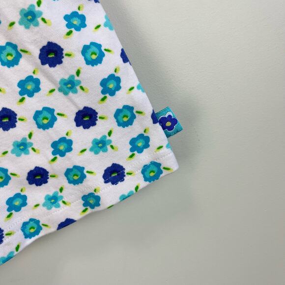 Vintage Gymboree Blue Floral Shirt Medium 3T/4T - Picture 3 of 7